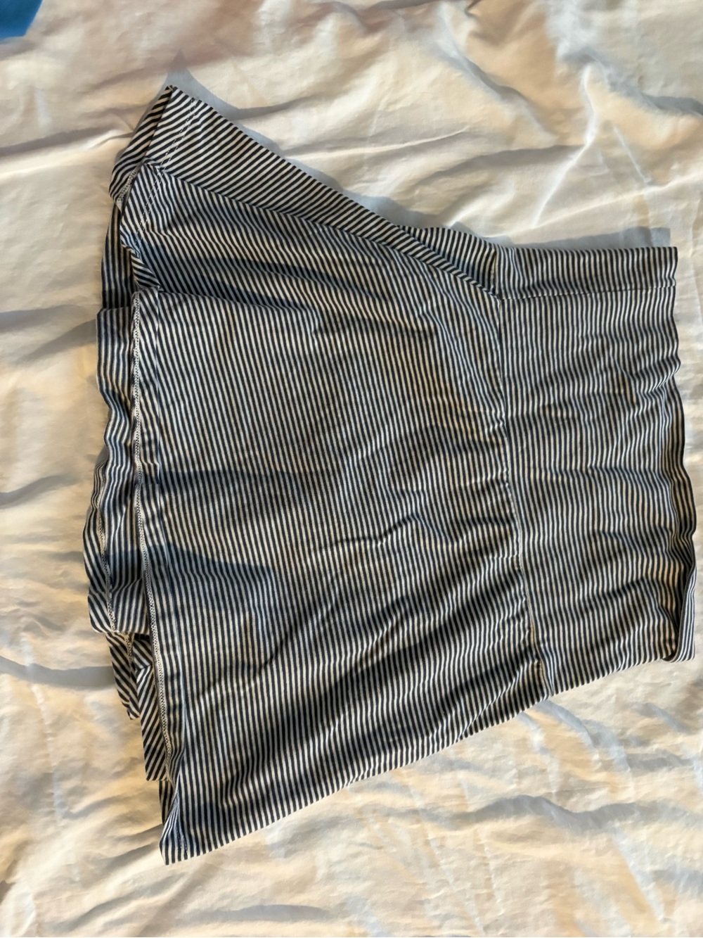 Brandy Melville Black and White Striped Circle Skirt